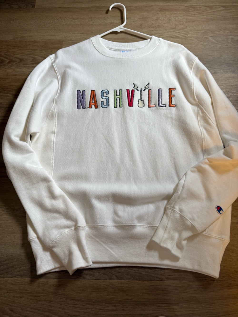 NEW Nashville Embroidered Champion Crewneck